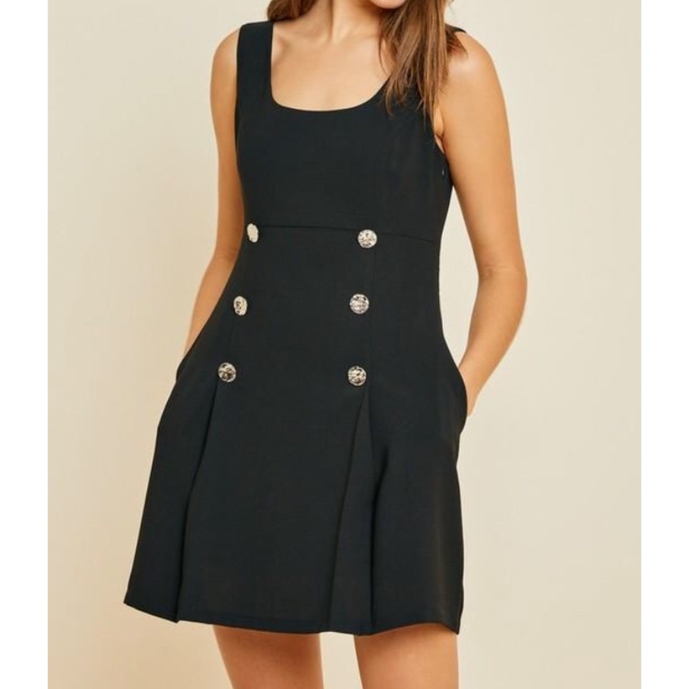 Black mini dress